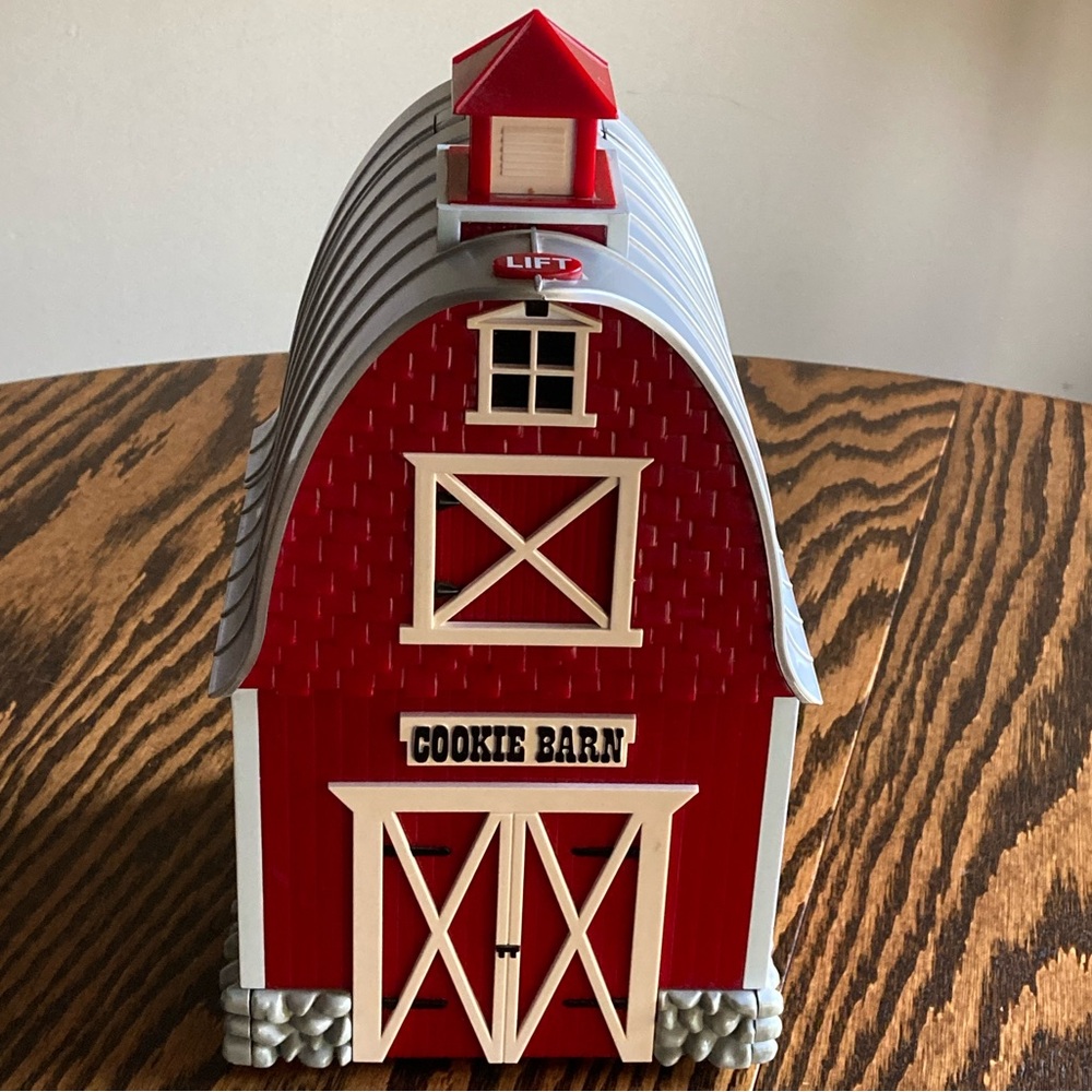Vintage The Original Red “Barn Cookie Jar” Plays “Green Acres” Theme Song Works